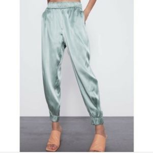 Zara satin silk pants